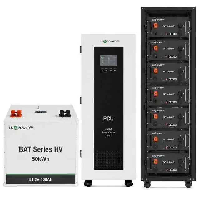 BAT Series HV 50kWh Battery System with PCU & Rack
