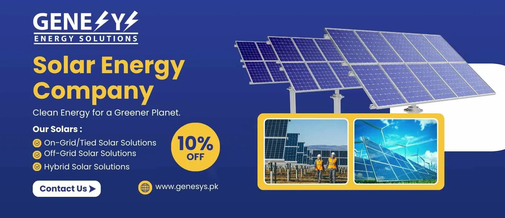 On-GridTied Solar Solutions Banner